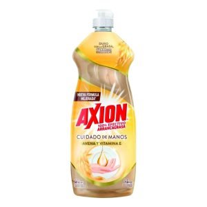Jabón liquido para trastes axion cuidado de manos 640 ml.