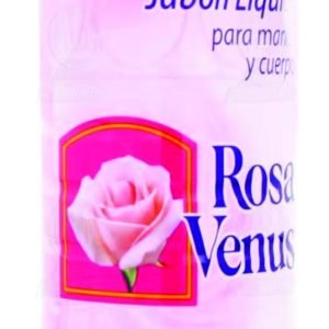 Jabón liquido para manos y cuerpo rosa venus humectante 500 ml.