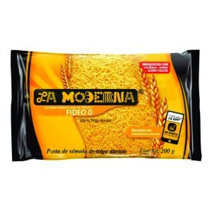Pasta de fideo 0 la moderna 200 g.