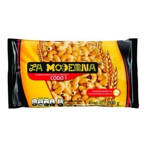 Pasta de codo 1 la moderna 200 g.