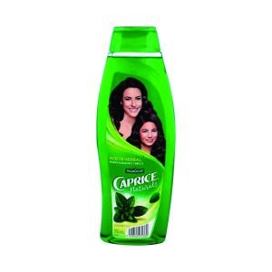 Shampoo caprice aceite herbal aroma duradero y brillo 760 ml.
