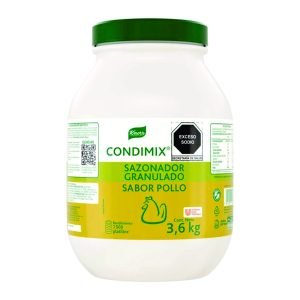 Sazonador granulado knorr profesional condimix sabor pollo 3.6 kg.
