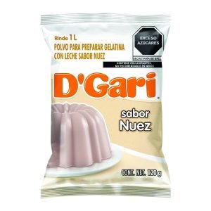 Gelatina d gari sabor nuez leche 120 g.