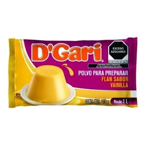 Polvo para preparar flan d gari sabor vainilla 115 g.