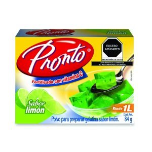 Gelatina pronto sabor limon 84 g.