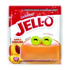Gelatina jello  sabor durazno 25 g.