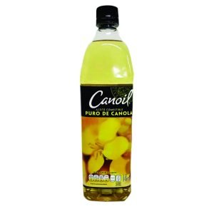 Aceite comestible puro de canola canoil 946 ml.