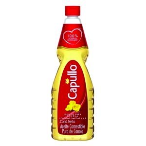 Aceite comestible puro de canola capullo 755 ml.