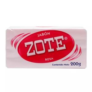 Jabón zote rosa de barra 200 g.