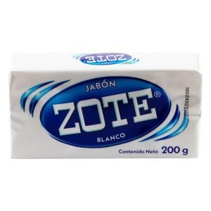 Jabón zote blanco de barra 200 g.