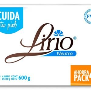 Jabón de tocador lirio neutro 4/150 g.