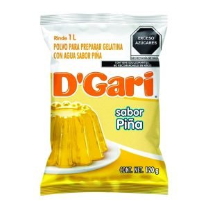 Gelatina d gari sabor piña agua 120 G.