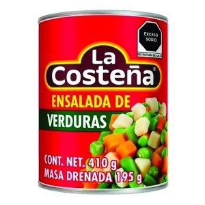 Ensalada de verduras la costeña 410 g.