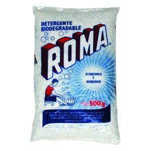 Detergente en polvo roma 500 g.