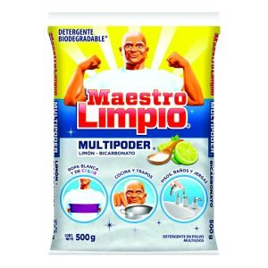 Detergente en polvo maestro limpio multiusos 500 g.