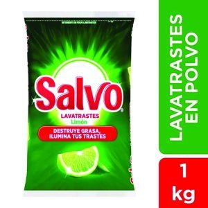 Jabón en polvo para trastes salvo 1 kg.