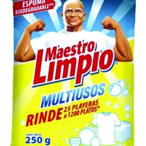 Detergente en polvo maestro limpio multiusos 250 g.