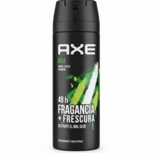 Axe Kilo Menta Frozen & Madera, 48h Fragancia + Frescura, Desodorante Bodyspray, Cont. 150 ml (97 g)