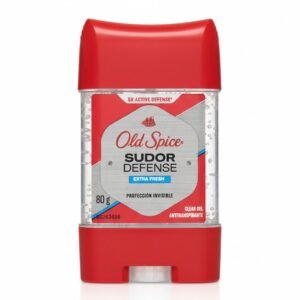 Old Spice Sudor Defense Extra Fresh Clear Gel Antitranspirante, Protección Invisible, 80 g