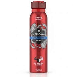 Old Spice Wolfthorn Body Spray - 0% Aluminio, Sin Manchas, 96 g / 150 ml