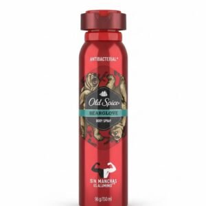 Old Spice Bearglove Body Spray - Antibacterial, Sin Manchas, 0% Aluminio, 96 g / 150 ml
