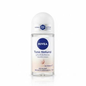 Nivea Tono Natural Velvet Romance - Fragancia Premium, Roll-On Antitranspirante 72h, 0% Alcohol, 50 ml