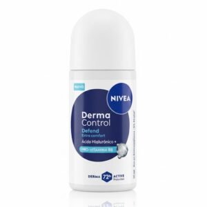 Nivea Derma Control Defend - Roll-On Antitranspirante 72h, Ácido Hialurónico + Pro-Vitamina B5, 50 ml