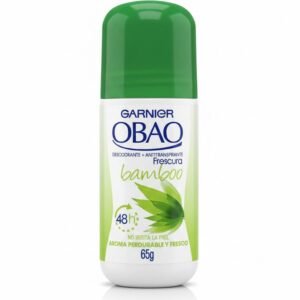 GARNIER OBAO Frescura bamboo, Desodorante + Antitranspirante Roll-On, 48h, 65g