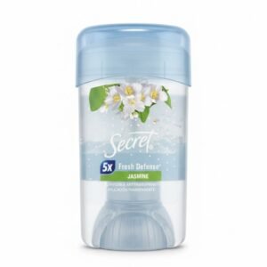 Secret 5x Fresh Defense+ Jasmine Gel Invisible Antitranspirante Aplicación Transparente, 45 g