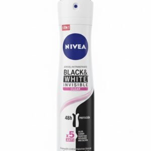 Nivea Black & White Invisible Clear Aerosol Antitranspirante 5 en 1 150 ml