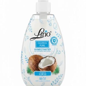 Lirio Clean & Pure Jabón líquido para manos Humectantes de origen natural Leche de Coco 500 ml