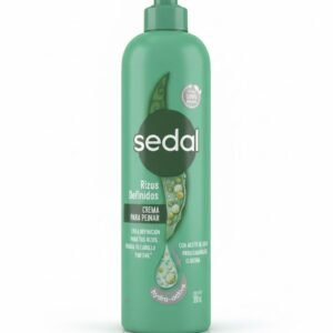 Sedal Crema para peinar Rizos Definidos (Aceite de coco, ProVitamina B5 y Elastina) Hydra-Active. Cont. Neto 300 ml