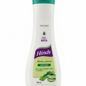 Hinds - Natural Crema Corporal Piel Seca Hidrata y Suaviza con Sábila y Vitamina A - 400 mL