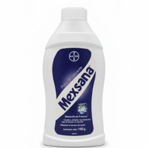 Mexsana Polvo Desodorante (Ayuda a eliminar las bacterias que provocan el mal olor). Contenido neto: 160 g