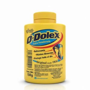 O-Dolex Talco Desodorante, Refrescante, Máxima Absorción, Original. Cont. Net. 150 g