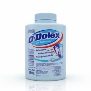 O-Dolex Talco Desodorante, Refrescante, Máxima Absorción, Fresh. Cont. Net. 150 g
