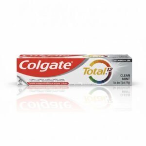 Colgate Total 12 Clean Mint - Pasta Dental Anticaries con Flúor, Defensa Antibacterial Reforzada, con Poder del Zinc. Cont. Neto 150 ml (195g)