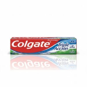 Colgate Triple Acción Menta Original - Crema Dental Anticaries con Flúor, Limpieza Profunda, Triple Protección. Cont. Neto 100 ml (cm³)