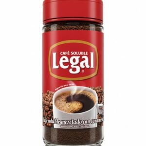Legal, Café Soluble Mezclado con Caramelo, 180g