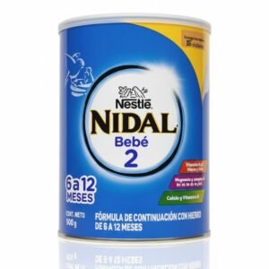 Nestlé Nidal Bebé 2, Fórmula de continuación con hierro (6 a 12 meses), 900 g